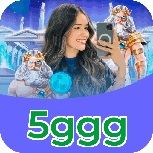 Interface do aplicativo 5ggg mostrando jogos disponíveis no iOS e Android